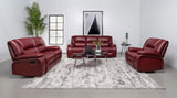 Camila Upholstered Motion Reclining Loveseat Red | Red | 610242