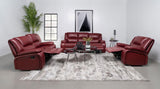 Camila Upholstered Motion Reclining Loveseat Red | Red | 610242