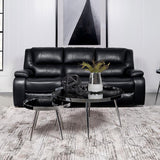 Camila Upholstered Motion Reclining Sofa Black | Black | 610244