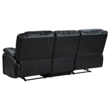 Camila Upholstered Motion Reclining Sofa Black | Black | 610244