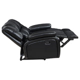 Camila Upholstered Motion Reclining Loveseat Black | Black | 610245