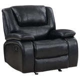 Camila Upholstered Glider Recliner Chair Black | King | Black | 610246