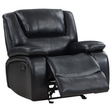 Camila Upholstered Glider Recliner Chair Black | King | Black | 610246
