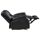 Camila Upholstered Glider Recliner Chair Black | King | Black | 610246