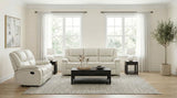 Camila 2-piece Upholstered Reclining Sofa Set White | 610247-S2