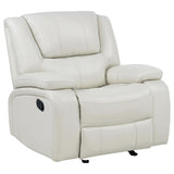 Camila 3-piece Upholstered Reclining Sofa Set White | 3-piece | 610247-S3