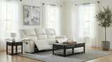 Camila Upholstered Motion Reclining Sofa White | White | 610247