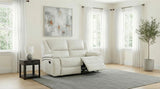 Camila Upholstered Motion Reclining Loveseat White | White | 610248