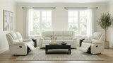 Camila Upholstered Motion Reclining Loveseat White | White | 610248
