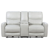 Greenfield Upholstered Power Reclining Loveseat Dove Grey | Grey | Dove Grey | 610262P