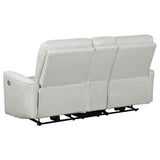 Greenfield Upholstered Power Reclining Loveseat Dove Grey | Grey | Dove Grey | 610262P