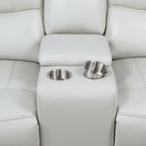 Greenfield Upholstered Power Reclining Loveseat Dove Grey | Grey | Dove Grey | 610262P