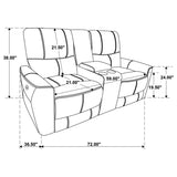 Greenfield Upholstered Power Reclining Loveseat Dove Grey | Grey | Dove Grey | 610262P