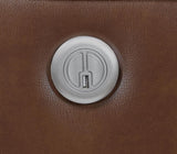 Greenfield Upholstered Power Reclining Loveseat Saddle Brown | Brown | Saddle Brown | 610265P