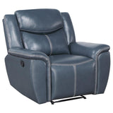Sloane 3-piece Upholstered Reclining Sofa Set Blue | Blue | 610271-S3