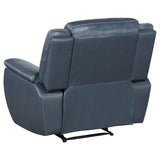 Sloane 3-piece Upholstered Reclining Sofa Set Blue | Blue | 610271-S3