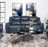 Sloane Upholstered Padded Arm Reclining Sofa Blue | Blue | 610271