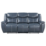 Sloane Upholstered Padded Arm Reclining Sofa Blue | Blue | 610271