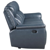 Sloane Upholstered Padded Arm Reclining Sofa Blue | Blue | 610271