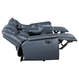 Sloane Upholstered Padded Arm Reclining Sofa Blue | Blue | 610271