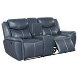 Sloane Upholstered Padded Arm Reclining Loveseat Blue | Blue | 610272