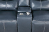 Sloane Upholstered Padded Arm Reclining Loveseat Blue | Blue | 610272