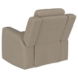 Brentwood 3-piece Upholstered Reclining Sofa Set Taupe | Beige | Taupe | 610281-S3