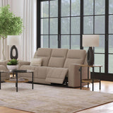 Brentwood Upholstered Motion Reclining Sofa Taupe | King | Beige | Taupe | 610281