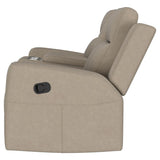 Brentwood Upholstered Motion Reclining Loveseat Taupe | Beige | Taupe | 610282
