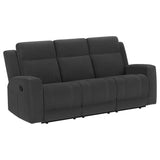 Brentwood Upholstered Motion Reclining Sofa Dark Charcoal | King | Grey | Dark Charcoal | 610284