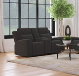Brentwood Upholstered Reclining Loveseat Dark Charcoal | Grey | Dark Charcoal | 610285