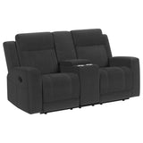 Brentwood Upholstered Reclining Loveseat Dark Charcoal | Grey | Dark Charcoal | 610285