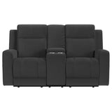 Brentwood Upholstered Reclining Loveseat Dark Charcoal | Grey | Dark Charcoal | 610285