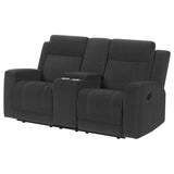Brentwood Upholstered Reclining Loveseat Dark Charcoal | Grey | Dark Charcoal | 610285