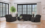 Brentwood Upholstered Reclining Loveseat Dark Charcoal | Grey | Dark Charcoal | 610285