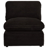 Collins Modular Armless Chair Chocolate Brown | Brown | Chocolate Brown | 610350AC