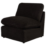Collins Modular Armless Chair Chocolate Brown | Brown | Chocolate Brown | 610350AC