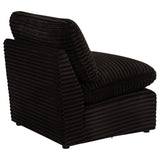 Collins Modular Armless Chair Chocolate Brown | Brown | Chocolate Brown | 610350AC