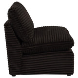 Collins Modular Armless Chair Chocolate Brown | Brown | Chocolate Brown | 610350AC