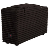 Collins Upholstered Modular Storage Console Chocolate Brown | Brown | Chocolate Brown | 610350CON