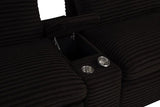 Collins Upholstered Modular Storage Console Chocolate Brown | Brown | Chocolate Brown | 610350CON