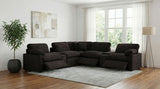 Collins 7-piece Modular Power Reclining Sectional Chocolate Brown | Brown | Chocolate Brown | 610350P-SETA
