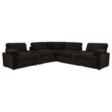 Collins 7-piece Modular Power Reclining Sectional Chocolate Brown | Brown | Chocolate Brown | 610350P-SETA