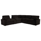 Collins 6-piece Modular Power Reclining Sectional Chocolate Brown | Brown | Chocolate Brown | 610350P-SET