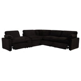 Collins 6-piece Modular Power Reclining Sectional Chocolate Brown | Brown | Chocolate Brown | 610350P-SET