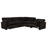 Collins 5-piece Modular Power Reclining Sectional Chocolate Brown | Brown | Chocolate Brown | 610350P