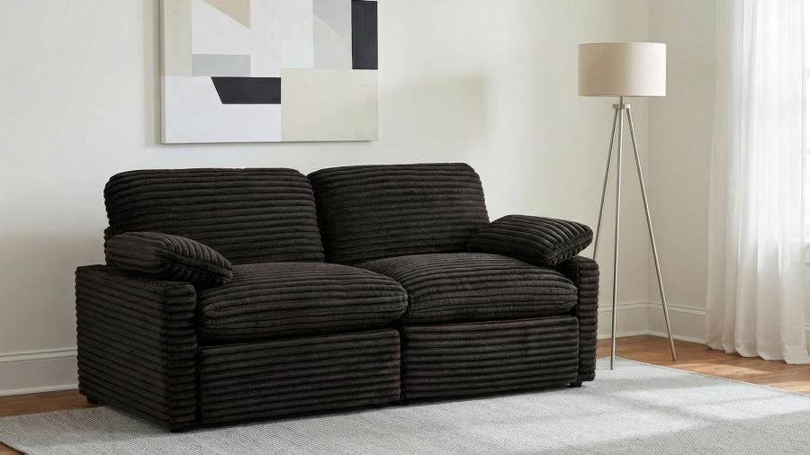 Collins Modular Power Loveseat Chocolate Brown | Brown | Chocolate Brown | 610352P
