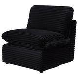 Collins Modular Armless Chair Black | Black | 610360AC