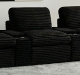 Collins Modular Power Armless Recliner Black | Black | 610360ARP
