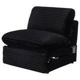Collins Modular Power Armless Recliner Black | Black | 610360ARP